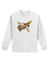 Onomatopoeia ZAP Adult Long Sleeve Shirt-Long Sleeve Shirt-TooLoud-White-Small-Davson Sales