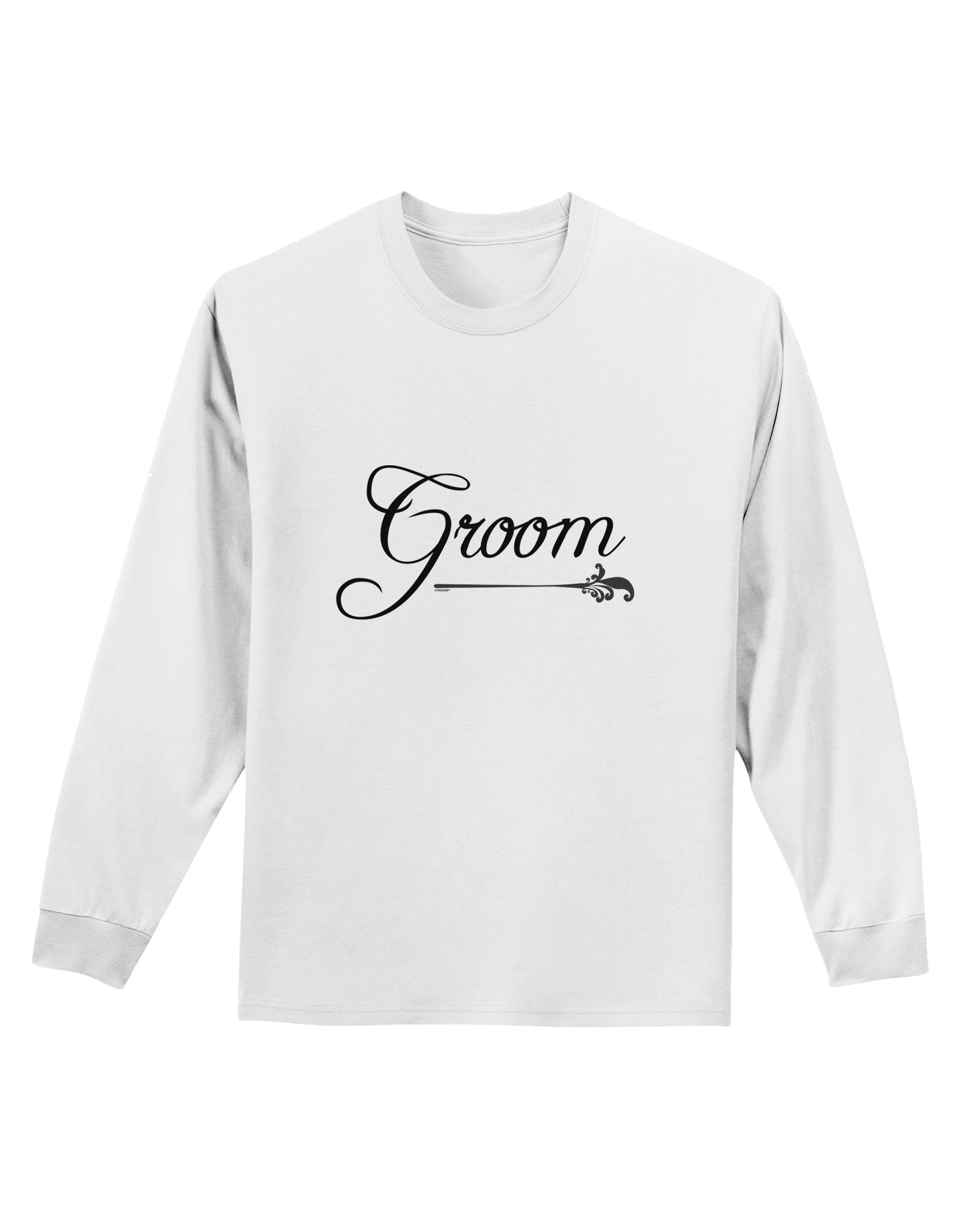 TooLoud Groom Adult Long Sleeve Shirt-Long Sleeve Shirt-TooLoud-White-Small-Davson Sales