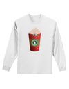 Merry Christmas Latte Cup Adult Long Sleeve Shirt-Long Sleeve Shirt-TooLoud-White-Small-Davson Sales