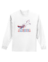 America Unicorn Adult Long Sleeve Shirt-Long Sleeve Shirt-TooLoud-White-Small-Davson Sales