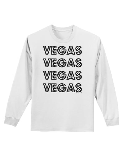 Vegas - Vegas Style Show Lights Adult Long Sleeve Shirt by TooLoud-Long Sleeve Shirt-TooLoud-White-Small-Davson Sales