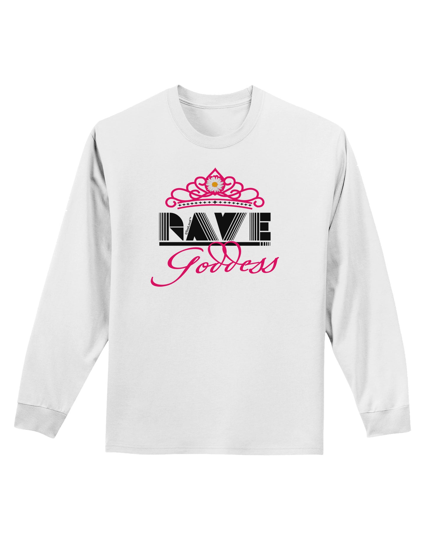 Rave Goddess Adult Long Sleeve Shirt-Long Sleeve Shirt-TooLoud-White-Small-Davson Sales