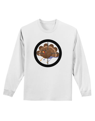 Turkey Trouble - Thanksgiving Funny Adult Long Sleeve Shirt-Long Sleeve Shirt-TooLoud-White-Small-Davson Sales