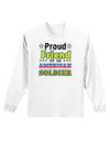 Proud Friend of an American Soldier Adult Long Sleeve Shirt-Long Sleeve Shirt-TooLoud-White-Small-Davson Sales