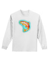 Rainbow Trout WaterColor Adult Long Sleeve Shirt-Long Sleeve Shirt-TooLoud-White-Small-Davson Sales