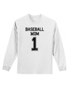 Baseball Mom Jersey Adult Long Sleeve Shirt-Long Sleeve Shirt-TooLoud-White-Small-Davson Sales