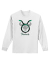 Taurus Symbol Adult Long Sleeve Shirt-Long Sleeve Shirt-TooLoud-White-Small-Davson Sales