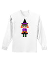 Cute Witch Halloween Adult Long Sleeve Shirt-Long Sleeve Shirt-TooLoud-White-Small-Davson Sales