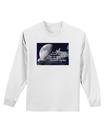 Our Darkest Moments Adult Long Sleeve Shirt-Long Sleeve Shirt-TooLoud-White-Small-Davson Sales
