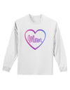 Mom Heart Design - Gradient Colors Adult Long Sleeve Shirt by TooLoud-Long Sleeve Shirt-TooLoud-White-Small-Davson Sales