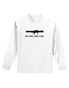 Here Zombie Zombie Zombie Bazooka Adult Long Sleeve Shirt-Long Sleeve Shirt-TooLoud-White-Small-Davson Sales