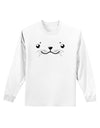 Kyu-T Face - Sealie the Cute Seal Adult Long Sleeve Shirt-Long Sleeve Shirt-TooLoud-White-Small-Davson Sales