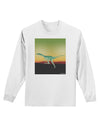 Ornithomimus Velox - Without Name Adult Long Sleeve Shirt by TooLoud-Long Sleeve Shirt-TooLoud-White-Small-Davson Sales