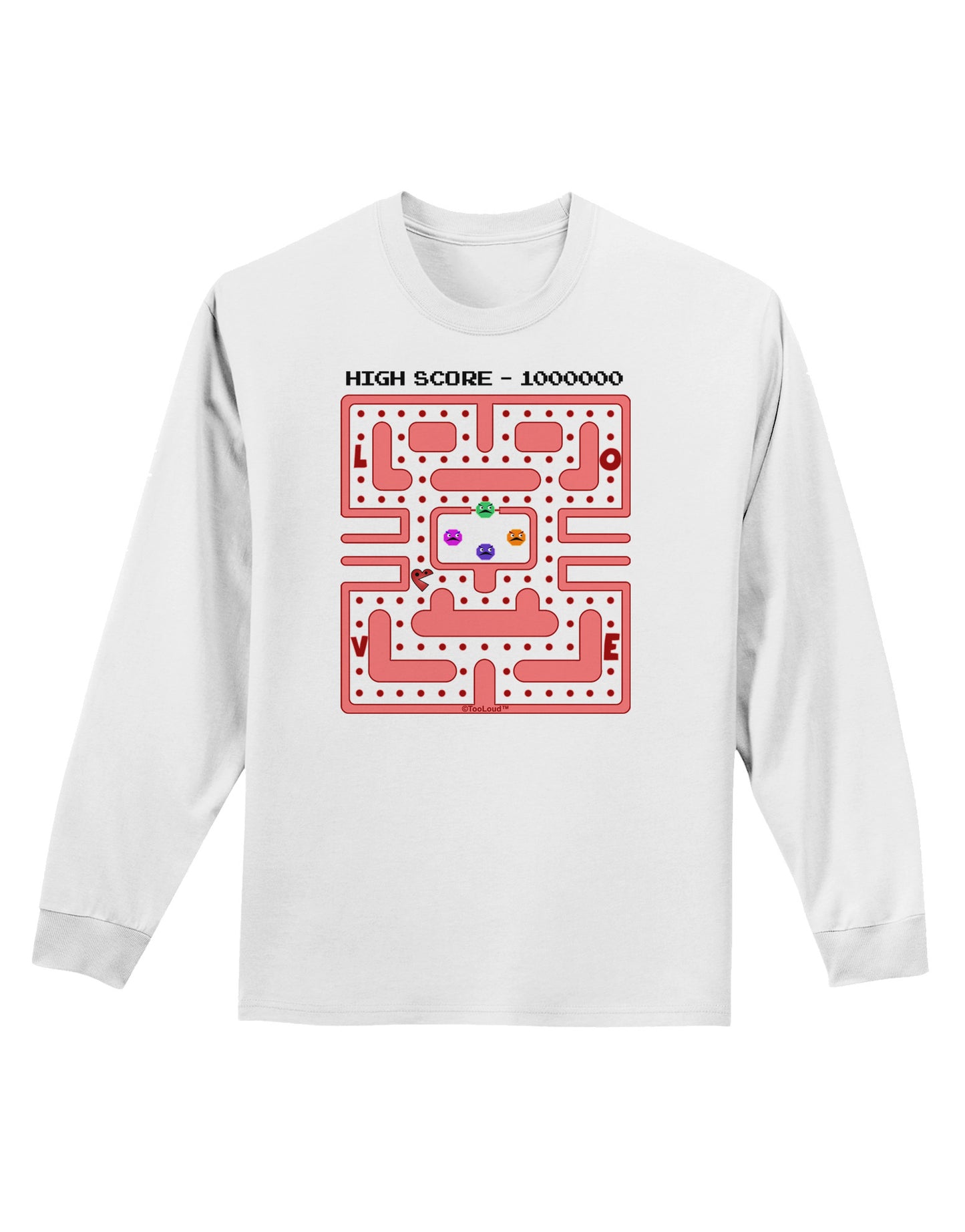 Retro Heart Man Adult Long Sleeve Shirt-Long Sleeve Shirt-TooLoud-White-Small-Davson Sales