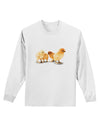 Cute Chicks Adult Long Sleeve Shirt-Long Sleeve Shirt-TooLoud-White-Small-Davson Sales