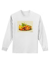 Watercolor Fruit Bowl 2 Adult Long Sleeve Shirt-Long Sleeve Shirt-TooLoud-White-Small-Davson Sales