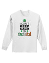 I Can't Keep Calm I'm Irish Adult Long Sleeve Shirt-Long Sleeve Shirt-TooLoud-White-Small-Davson Sales