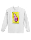 La Chancla Loteria Distressed Adult Long Sleeve Shirt by-Long Sleeve Shirt-TooLoud-White-Small-Davson Sales