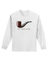 Ceci n'est pas une pipe Adult Long Sleeve Shirt-Long Sleeve Shirt-TooLoud-White-Small-Davson Sales