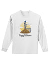 Moonlit Wizard Tower - Happy Halloween Adult Long Sleeve Shirt-Long Sleeve Shirt-TooLoud-White-Small-Davson Sales