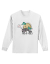 TooLoud Pugs and Kisses Adult Long Sleeve Shirt-Long Sleeve Shirt-TooLoud-White-Small-Davson Sales
