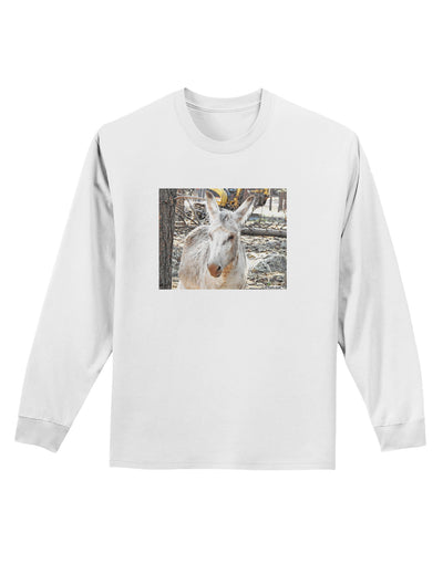 Troubled Burro Adult Long Sleeve Shirt-Long Sleeve Shirt-TooLoud-White-Small-Davson Sales