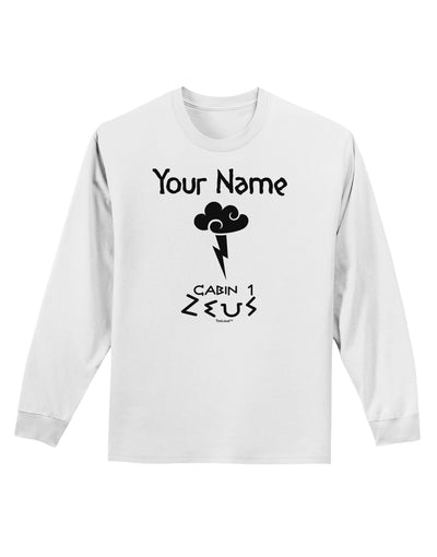 Personalized Cabin 1 Zeus Adult Long Sleeve Shirt by-Long Sleeve Shirt-TooLoud-White-Small-Davson Sales