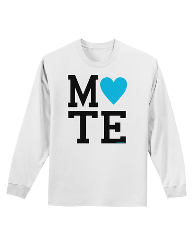 Matching Soulmate Design - Mate - Blue Adult Long Sleeve Shirt by TooLoud-Long Sleeve Shirt-TooLoud-White-Small-Davson Sales