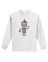 Cute Robot Female Adult Long Sleeve Shirt-Long Sleeve Shirt-TooLoud-White-Small-Davson Sales