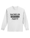 Bachelor Party Drinking Team - Distressed Adult Long Sleeve Shirt-Long Sleeve Shirt-TooLoud-White-Small-Davson Sales