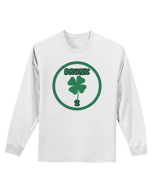 Drunk 2 Funny Adult Long Sleeve Shirt by TooLoud-TooLoud-White-Small-Davson Sales