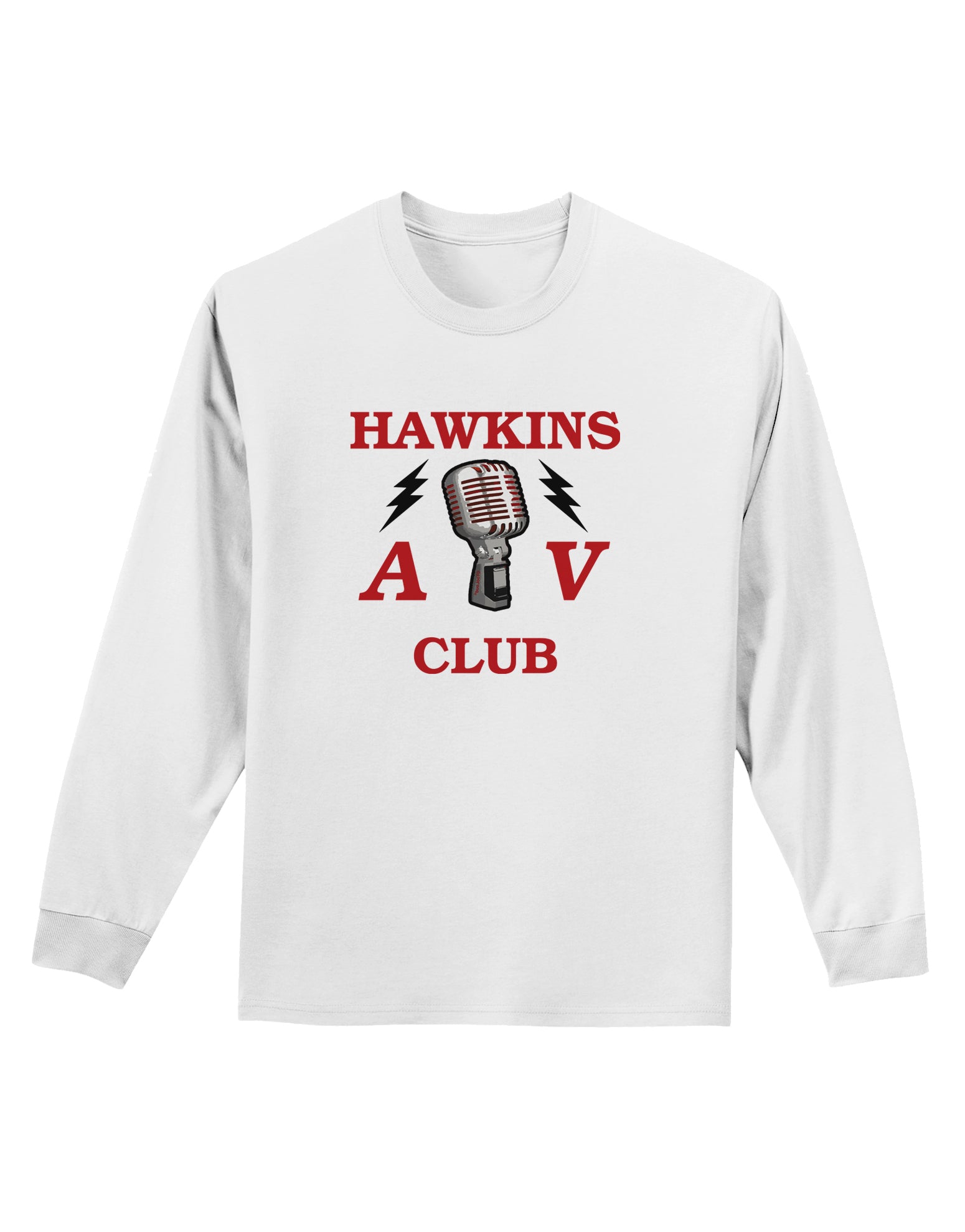 Hawkins AV Club Adult Long Sleeve Shirt by TooLoud-Long Sleeve Shirt-TooLoud-White-Small-Davson Sales
