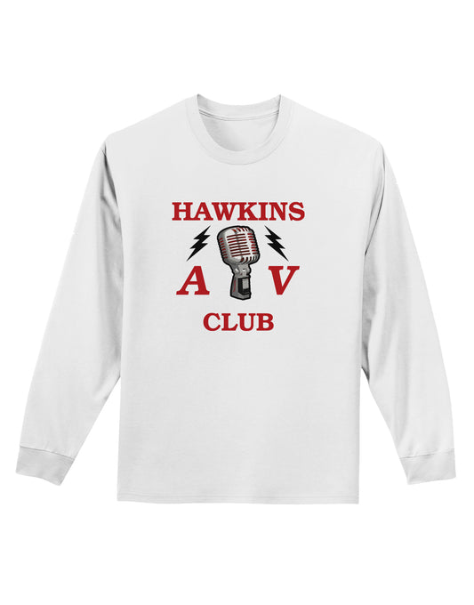 Hawkins AV Club Adult Long Sleeve Shirt by TooLoud-Long Sleeve Shirt-TooLoud-White-Small-Davson Sales