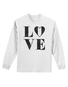 Love Splatter Adult Long Sleeve Shirt-Long Sleeve Shirt-TooLoud-White-Small-Davson Sales