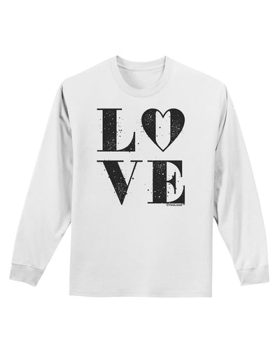 Love Splatter Adult Long Sleeve Shirt-Long Sleeve Shirt-TooLoud-White-Small-Davson Sales