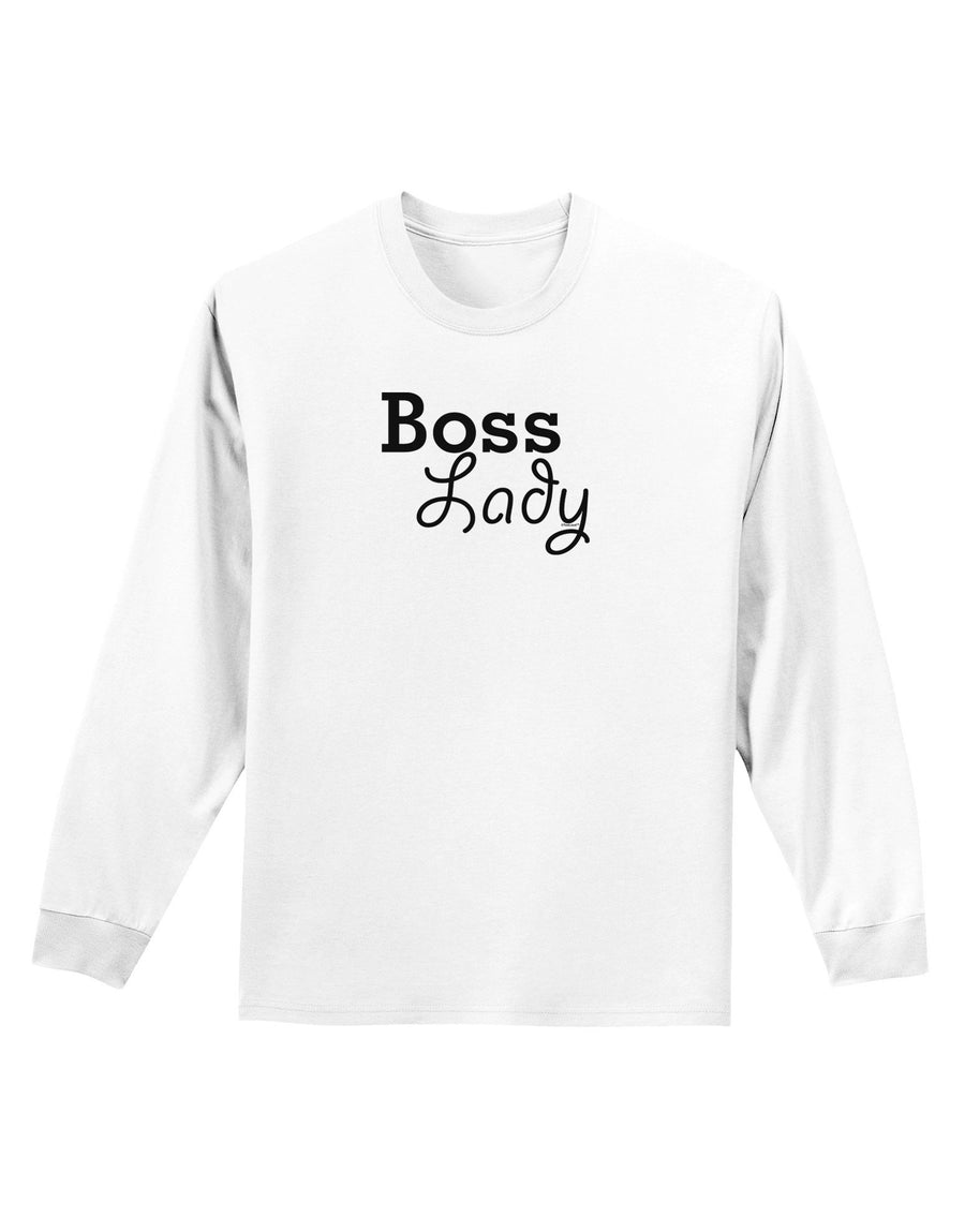 Boss Lady - Boss Day Adult Long Sleeve Shirt-Long Sleeve Shirt-TooLoud-White-XXXX-Large-Davson Sales