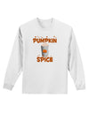 Pumpkin Spice Latte Hearts Adult Long Sleeve Shirt-Long Sleeve Shirt-TooLoud-White-Small-Davson Sales