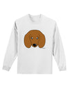 Cute Doxie Dachshund Dog Adult Long Sleeve Shirt by TooLoud-Long Sleeve Shirt-TooLoud-White-Small-Davson Sales