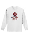 Hillary 2016 Face Adult Long Sleeve Shirt-Long Sleeve Shirt-TooLoud-White-Small-Davson Sales