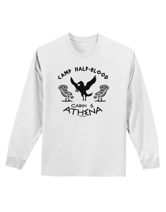 Camp Half Blood Cabin 6 Athena Adult Long Sleeve Shirt by-Long Sleeve Shirt-TooLoud-White-Small-Davson Sales