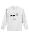 Boo Ya Cool Ghost Halloween Adult Long Sleeve Shirt-Long Sleeve Shirt-TooLoud-White-Small-Davson Sales