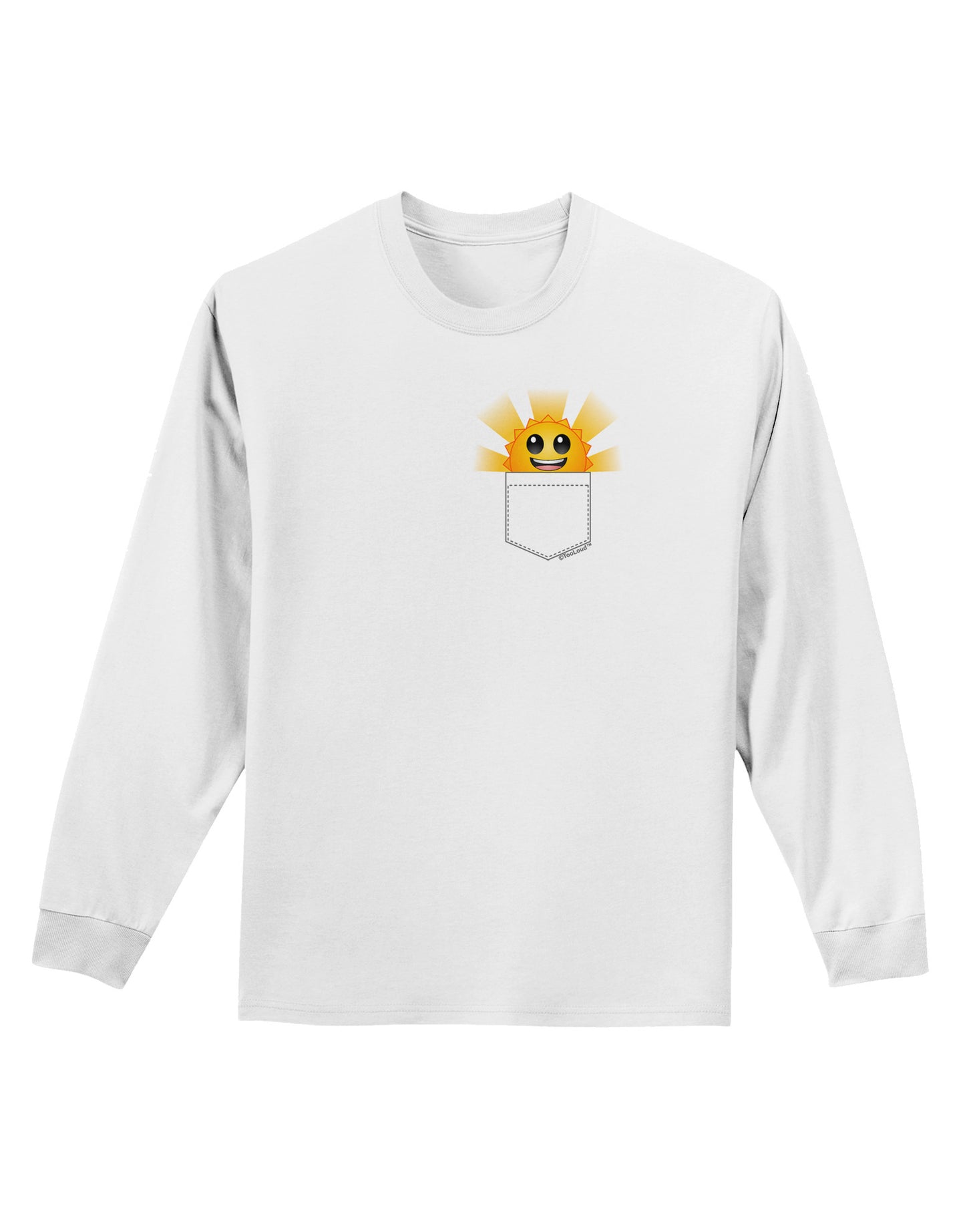 Sunshine In My Pocket Adult Long Sleeve Shirt-Long Sleeve Shirt-TooLoud-White-Small-Davson Sales