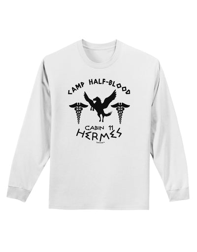 Camp Half Blood Cabin 11 Hermes Adult Long Sleeve Shirt by-Long Sleeve Shirt-TooLoud-White-Small-Davson Sales