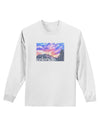 CO Rainbow Sunset Watercolor Text Adult Long Sleeve Shirt-Long Sleeve Shirt-TooLoud-White-Small-Davson Sales