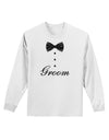 Tuxedo - Groom Adult Long Sleeve Shirt-Long Sleeve Shirt-TooLoud-White-Small-Davson Sales