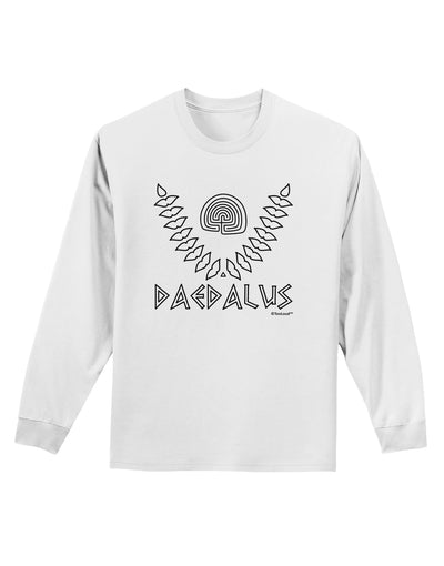 Labyrinth - Daedalus - Greek Mythology Adult Long Sleeve Shirt by TooLoud-Long Sleeve Shirt-TooLoud-White-Small-Davson Sales