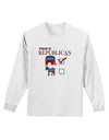 Proud Republican Checkmark Adult Long Sleeve Shirt-Long Sleeve Shirt-TooLoud-White-Small-Davson Sales