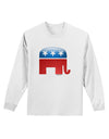 Republican Bubble Symbol Adult Long Sleeve Shirt-Long Sleeve Shirt-TooLoud-White-Small-Davson Sales