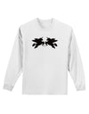 Unicorn Pegasus Black Glitter Adult Long Sleeve Shirt by TooLoud-Long Sleeve Shirt-TooLoud-White-Small-Davson Sales