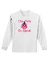 Owl Too Cute Pink Adult Long Sleeve Shirt-Long Sleeve Shirt-TooLoud-White-Small-Davson Sales